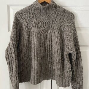 Aerie Taupe Knit Sweater